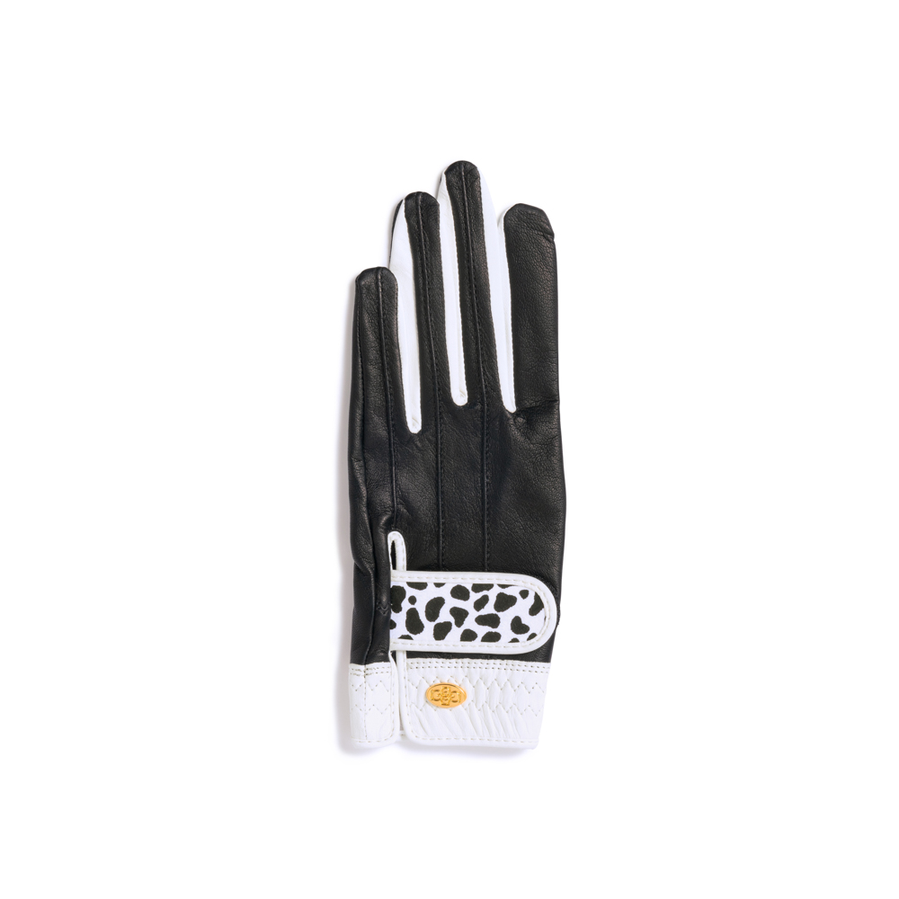 Elegant Golf Glove【左手】black-white-dalmatian