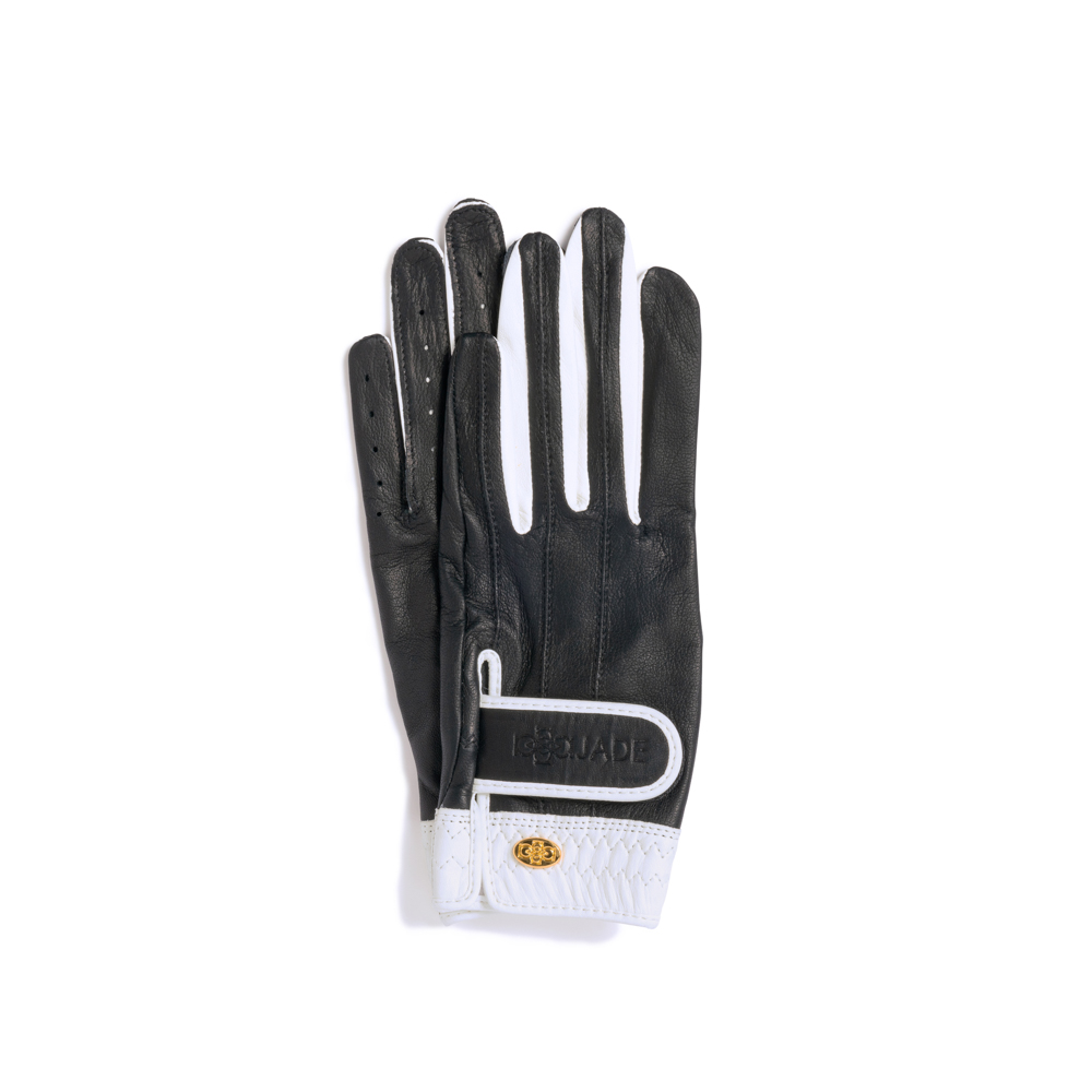 Elegant Golf Glove【両手】black-white