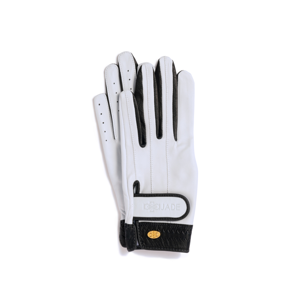 Elegant Golf Glove【両手】white-black