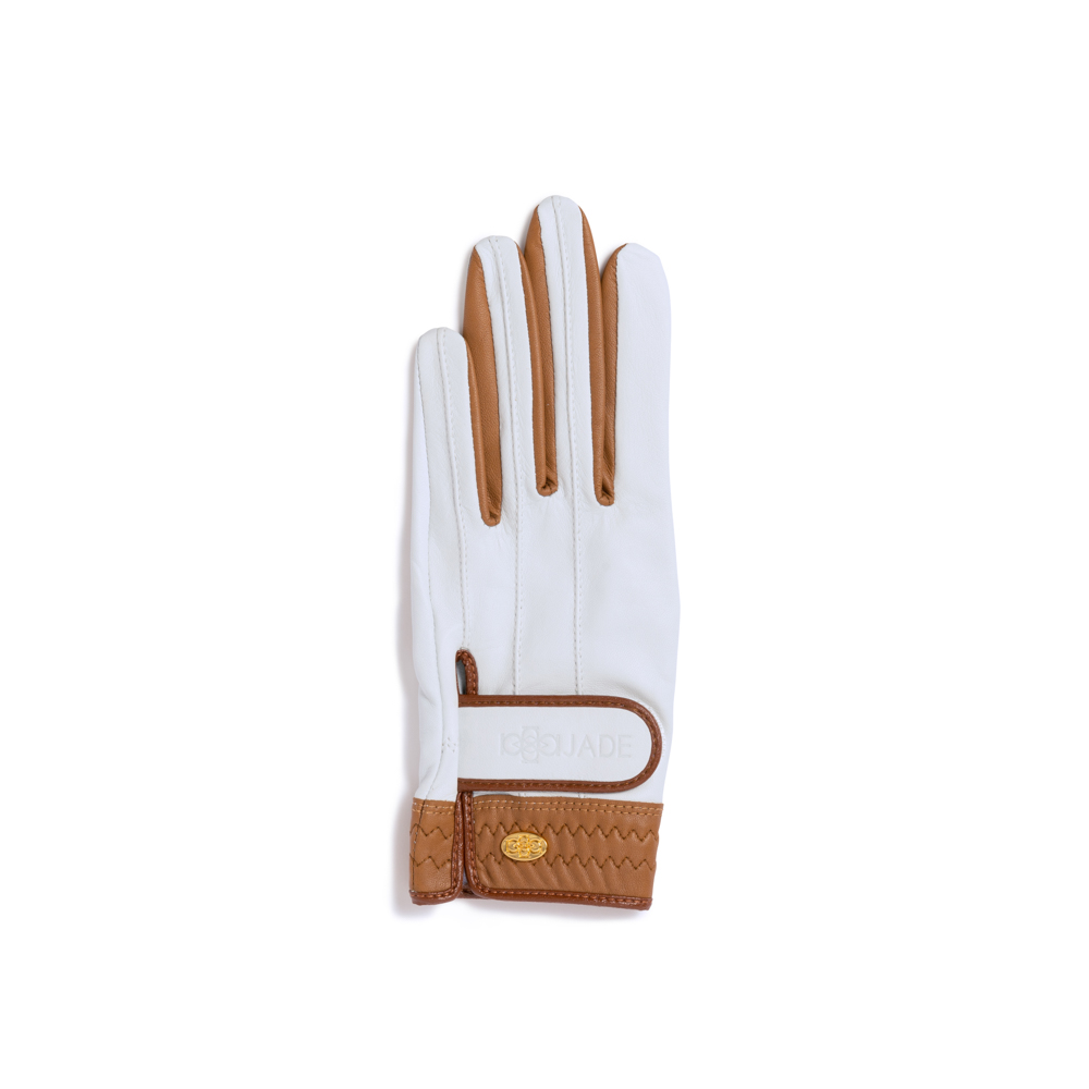 Elegant Golf Glove【左手】white-brandy